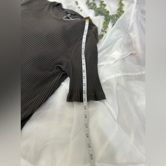 Eileen Fisher Sweater Dress Womens Gray Ribbed Stretch Lagenlook Size XL NWOT - Picture 8 of 11